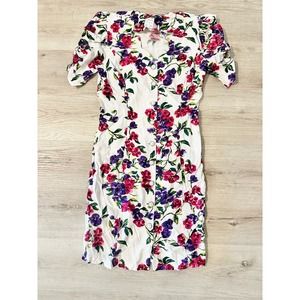 All that Jazz Vintage floral button up dress